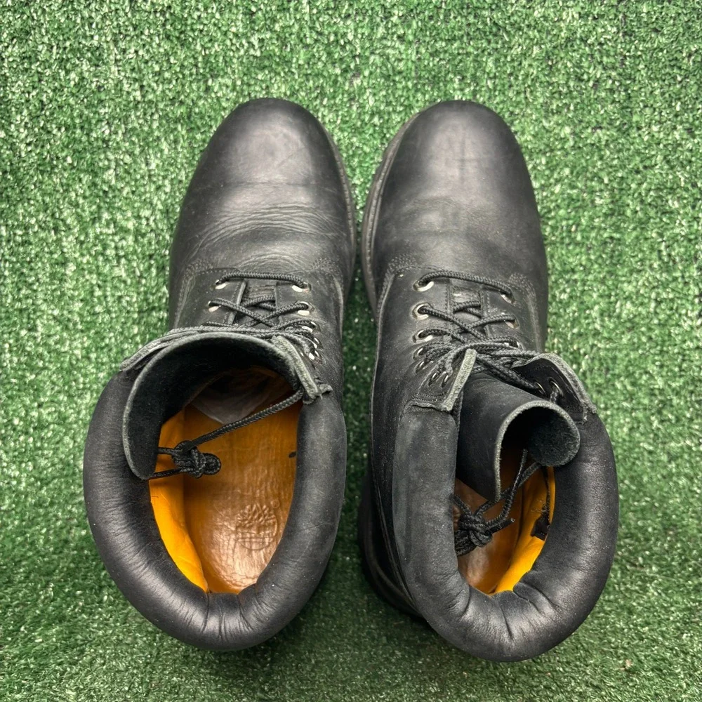Timberland 6-Inch Premium Waterproof Leather Utility Work Boots Black Mens 12 M